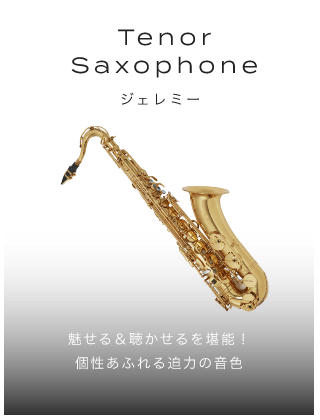テナーサックス 魅せる＆聴かせるを堪能!個性あふれる迫力の音色 Jérémie ジェレミー